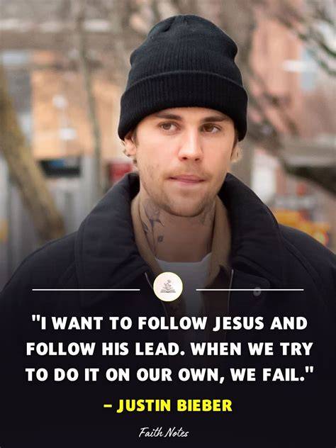 Justin Bieber identity and faith quote