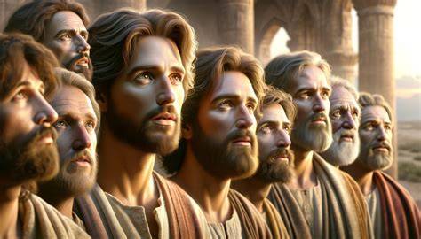 Young John Apostle with Jesus disciples