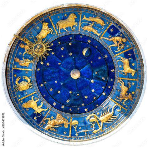 Medieval church portal zodiac signs