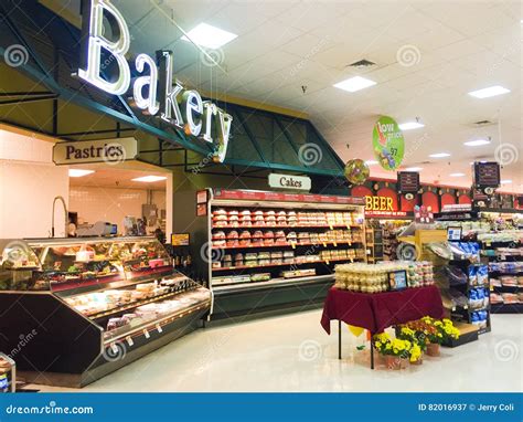 Grocery store bakery and deli departments