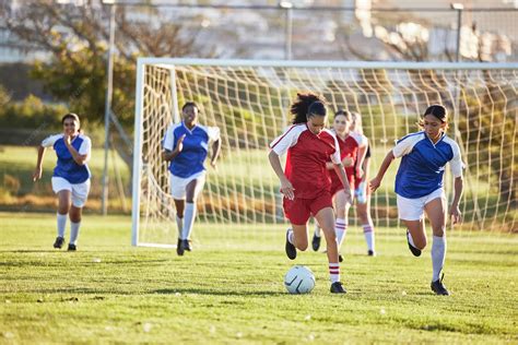 Students playing school sports