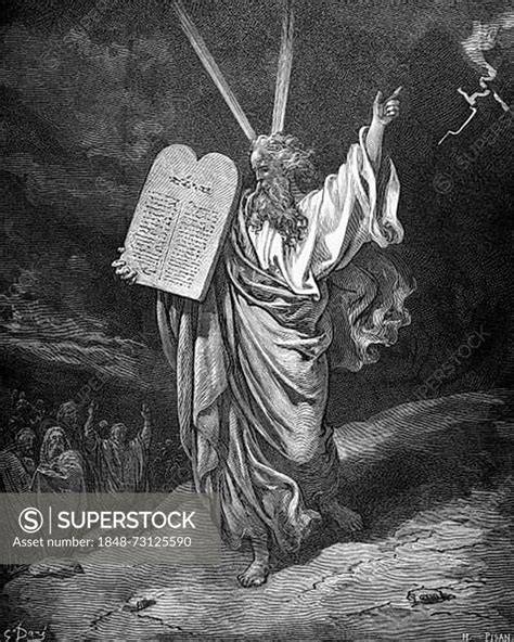Gustave Doré Moses rays of light