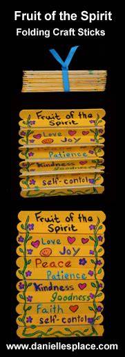 Folding craft stick Fruit of the Spirit