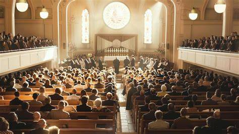 Assembly of God worship service congregation
