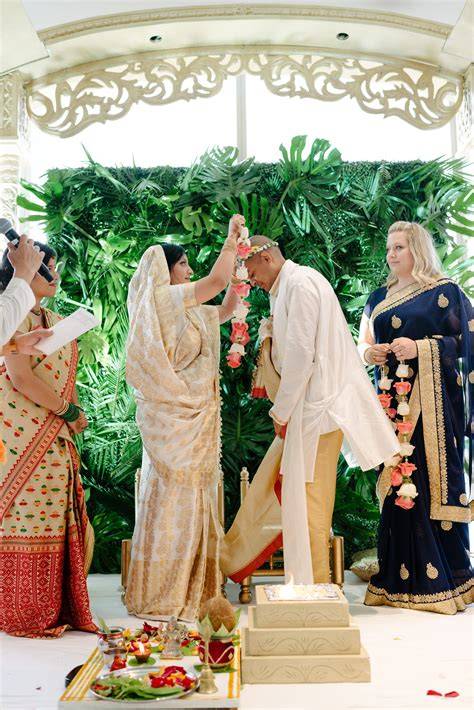 Hindu and Catholic interfaith marriage ceremony