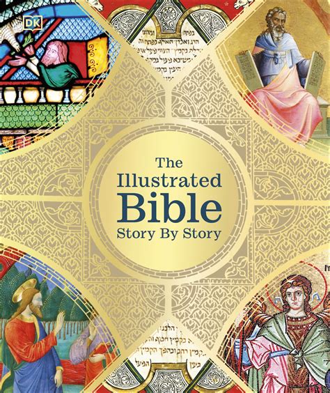 Illustrated Bible story book pages