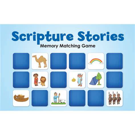 Children matching scripture stories and song words