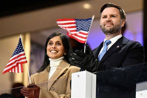 JD and Usha Vance at public ceremony