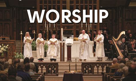 Lutheran worship service with hymns