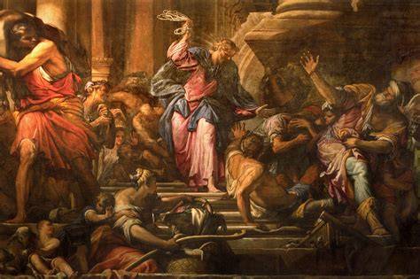 Jesus clearing the temple