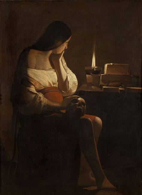 Mary Magdalene skull Georges de La Tour