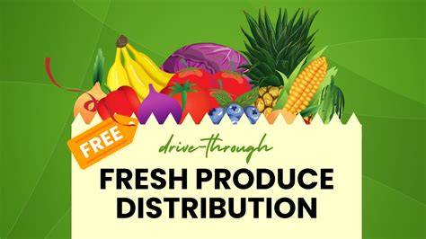 Fresh produce distribution drive-through
