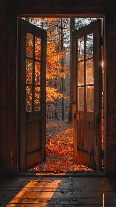 doorway threshold autumn church